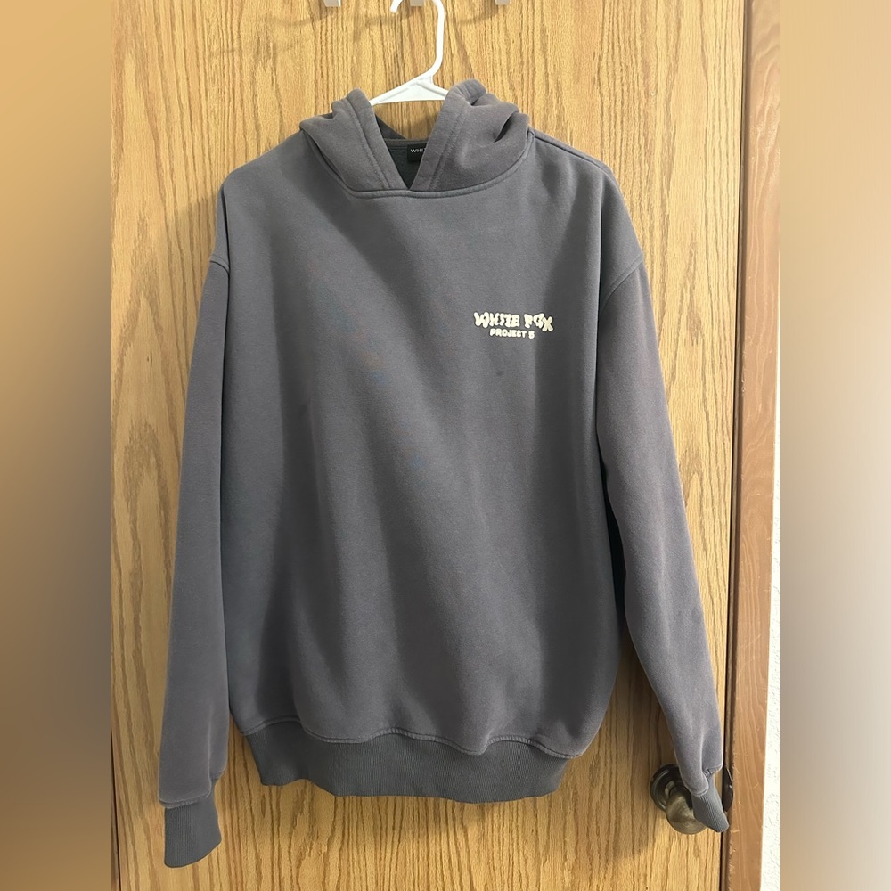 White Fox Grey Hoodie